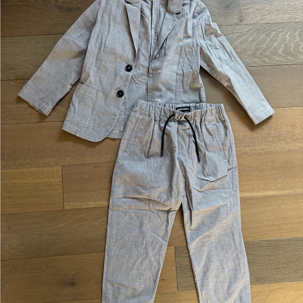 Emporio Armani Kid’s Two-Piece Suit Set